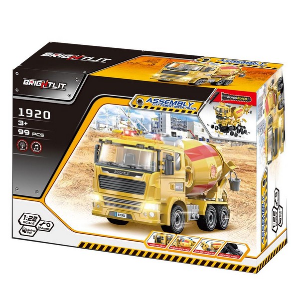 Продукт BRIGHTLIT - Камион бетоновоз за сглобяване 99ч.  - 0 - BG Hlapeta
